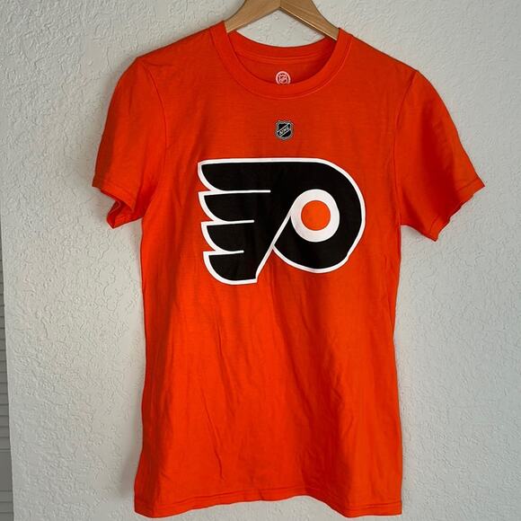 NEW Fanatics Philadelphia Flyers NHL Women’s Small T-Shirt Gostisbehere Hockey - Picture 1 of 4